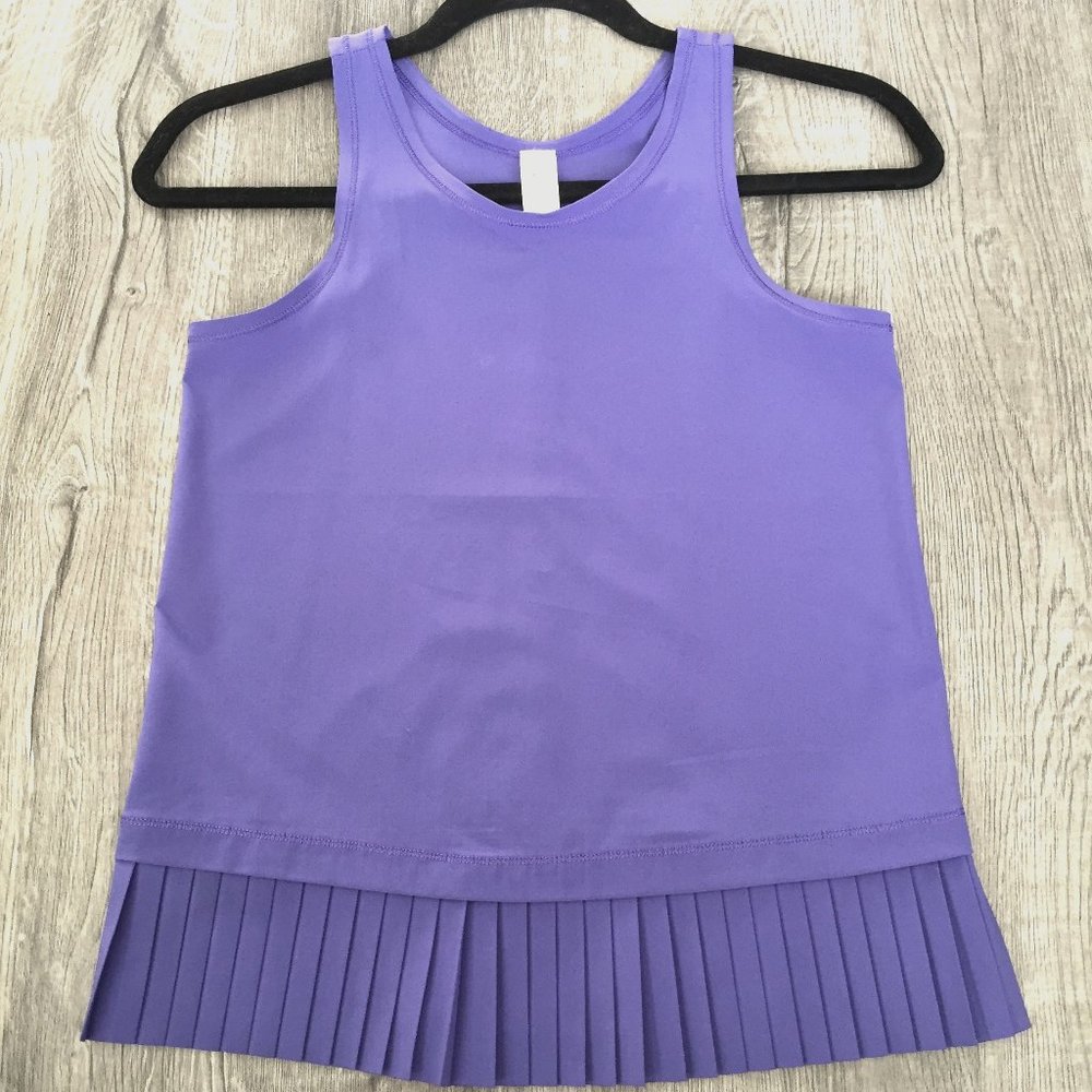 Ivivva Purple Pleated Tank Top